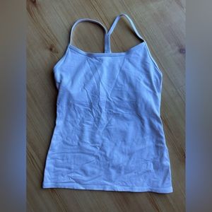 Glyder white racer back tank top